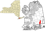 Nassau County New York incorporated and unincorporated areas Seaford highlighted